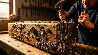 Handcrafting Rustic Furniture From 200 Year Shipwreck Wood Under the Ocean // Woodworking Restored