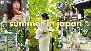 summer japan trip vlog 🍵🎋 kimonos in kyoto, japan uni life, world expo, matcha hunt