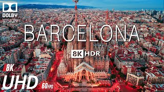 BARCELONA VIDEO 8K HDR 60fps DOLBY VISION WITH SOFT PIANO MUSIC