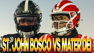 #1 St. John Bosco vs #12 Mater Dei🔥 Nation's Most HEATED Rivalry🤯 GAME OF THE YEAR👀🎥🍿