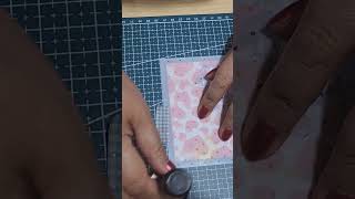 Stenciling A Card #shorts #art #stencilart