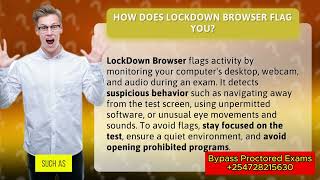 How does lockdown browser flag you