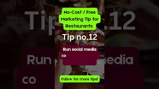 Free Restaurant Marketing Tip # 12