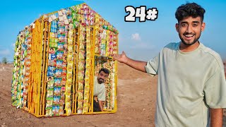 Living 24 Hours Inside a Food House Challenge