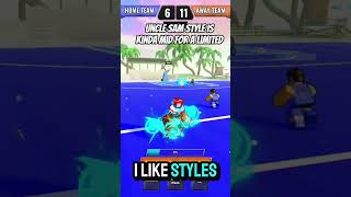 uncle am style is kinda mid for a legendary #roblox #basketballzero #robloxanimegames