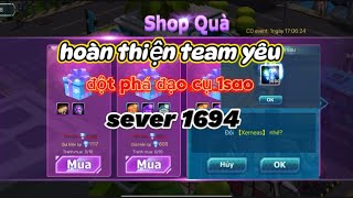 Poke Đại Chiến| hoàn thiện team yêu sever mới và đột phá đạo cụ 1 sao cho dience