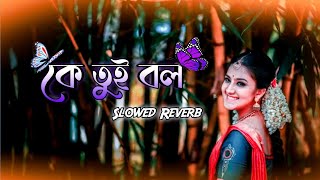 Ke Tui Bol-Lofi | কে তুই বল | (Slowed+Reverb) Lofi Song | Bangla Song 2023