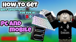 How to get best sensitivity for ROBLOX BRIDGE DUEL||#shortvideo #roblox #robloxpvp #fypviralシ
