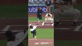This kid brought the stadium to its feet with this first pitch 😳