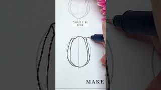 Tulip flower drawing tutorial you can draw