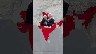 Is America a friend of India? #shorts #indiausa #indiausapartnership #frindsforever #mapshorts