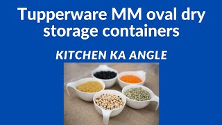 Tupperware MM oval dry storage containers#shorts#food#containers#kitchenorganizer#grocerystorage