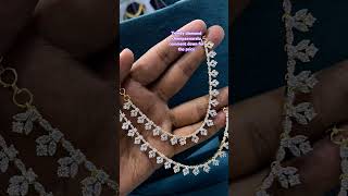 The trendiest diamond chemlaswaralu for orders whatsapp us #diamondchempaswaralu #bridal   #ipl2025