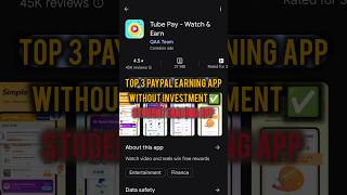 Top 3 paypal earning app||students best  income source 🤑✅|| #2024earningapps #paypalearningapp #earn