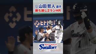 山田哲人選手  勝ち越し2ランHR #swallows #山田哲人 #shorts