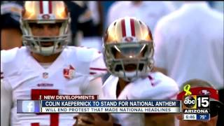 Colin Kaepernick says he will stop national anthem protest