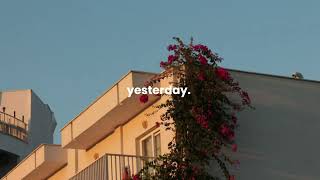 let yesterday, be yesterday.