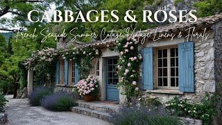 French Seaside Summer Cottage  Cabbages & Roses Soft Vintage Linens & Florals