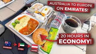 OLD vs. NEW-ish A380 Emirates ECONOMY | Brisbane - Dubai - Vienna | BRUTALLY HONEST REVIEW