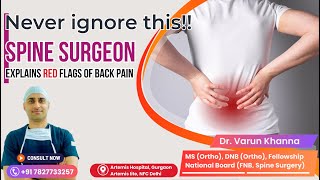 How to recognise warning signs of back pain? कमर दर्द कब गंभीर हो सकती है? #backpain #spine #pain