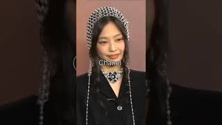 black pink and her brands #black pink #jisoo #lisa #rose #jennie #k pop edit viral short