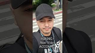 HIRING !! Non-Voice Account #shorts #backofficejobs #dataentryjobs