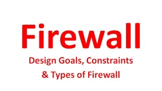 Introduction to Firewalls