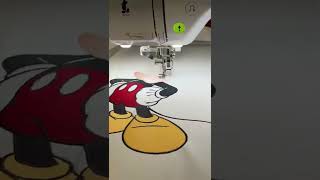 Using the Brother Luminaire XP2 and stitching out this gorgeous built in Disney design🥰
