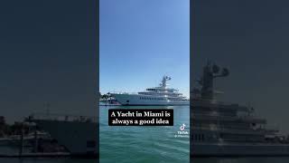 megayacht on miami USA❤🛥 #shorts #megayacht #luxuryyacht