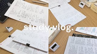 study vlog 03 | study timelapse, lots of studying, note-taking