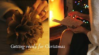 Christmas At Home In The Countryside | Making Christmas Cozy | Paper Flowers | Decorating My Home