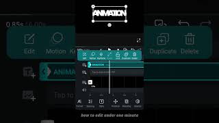 Quick text animation in Vn Video Editor