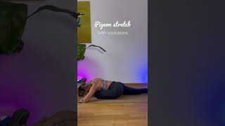 Hips and Glutes Stretching in Pigeon Pose ⭐️ #pigeonpose #stretching #yoga