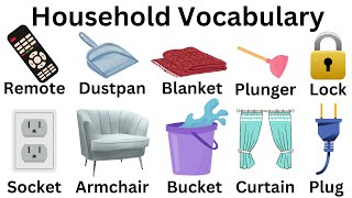Household  Items  |  English Vocabulary | Daily Use English Words#learnenglish