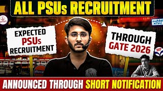 PSU Recruitment Through GATE 2026 | List of Expected PSUs & Vacancy Updates
