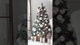 Farmhouse Christmas #farmhouseinspired #countrystyledecor #christmasdecorations