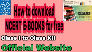 How to Download NCERT E-BOOKS for free | NCERT Books Class 1 to 12 | NCERT Book kaise download kare