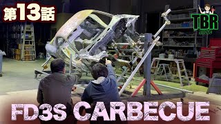 【RX-7レストア】車体の隅々まで作業できる手作りカーベキュー！一人でも、らくらく回転。FD3S! 第13話