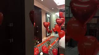 Romantic room decoration for wife| romantic room decoration| romantic decoration for birthday