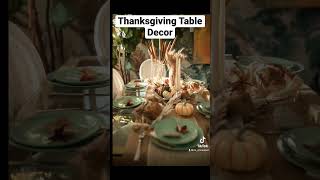Thanksgiving Table Decor #thanksgivingdecor #thanksgivingtable #shorts