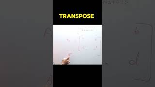 Transpose of Matrix #shorts #maths #tuition #studymotivation #education #students #tution