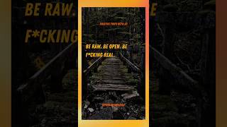 Be Raw Be Open Be Real - 🌿You don’t have to be perfect #Authenticity #BeReal #mindsetshift