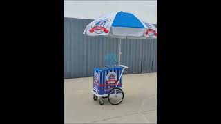 Sell in Street push refrigerate cart small vending cart