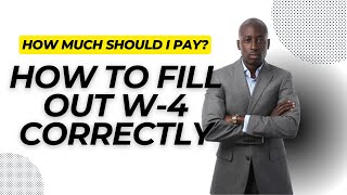 How to Fill Out Form W-4 for Single Filer (Tax Withholding Estimator Tutorial)