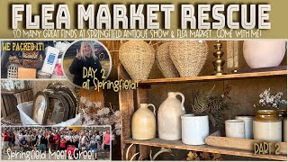 SHOP THE SPRINGFIELD ANTIQUE SHOW & FLEA MARKET FOR THRIFTED HOME DECOR FINDS TO RESELL 2025 PART 2