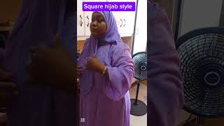 Easy square hijab style. #hijab #hijabstyle #shortvideos #hijabfashion #followme