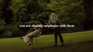 (playlist) you are sharing earphones with them