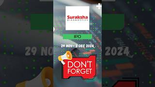 Suraksha Diagnostic Limited IPO #ipo #stockmarket #money #mutualfunds #surakshadiagnostic