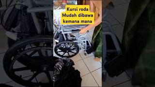 Kursi Roda Mudah dibawa, kuat& nyaman dipakai setiap hari.Klik link di deskripsi buat beli langsung!