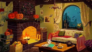 it's autumn 1950's and you're listening to vintage music on a room cottage🎃 Halloween to Relax
